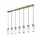 Z-Lite Arden Linear Chandelier, 7-Light, 4.75 In.W x 54 In.L x 12 In.H, Rubbed Brass/Clear 651P-7L-RB - alternate 6